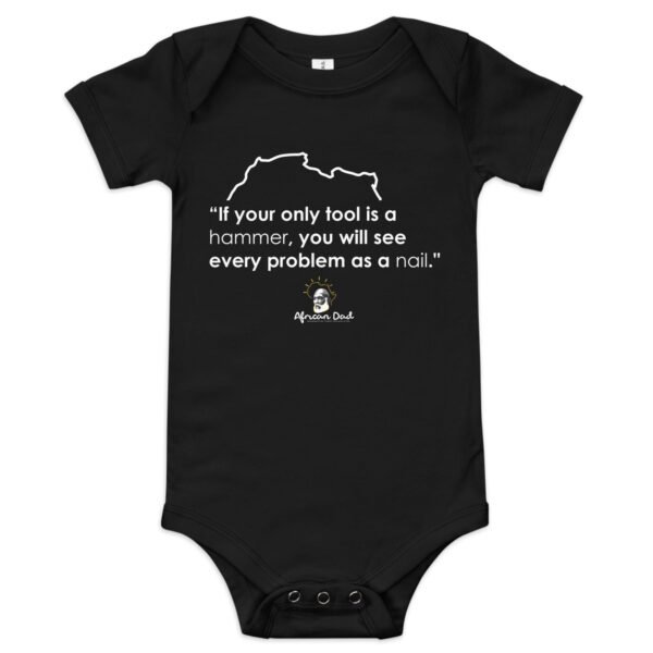 Baby Onesie with Hammer Text