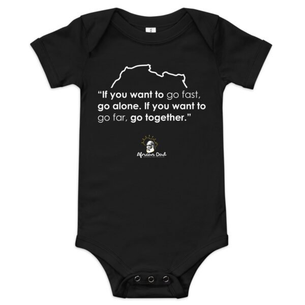 Baby Onesie with Go-Fast Text