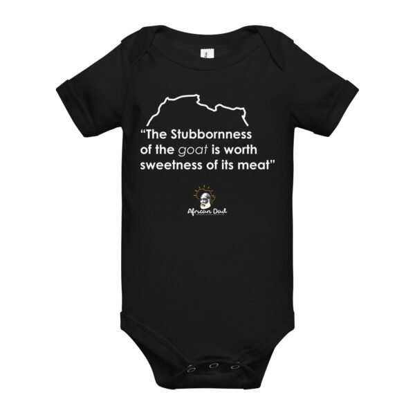 Baby Onesie with Goat Text