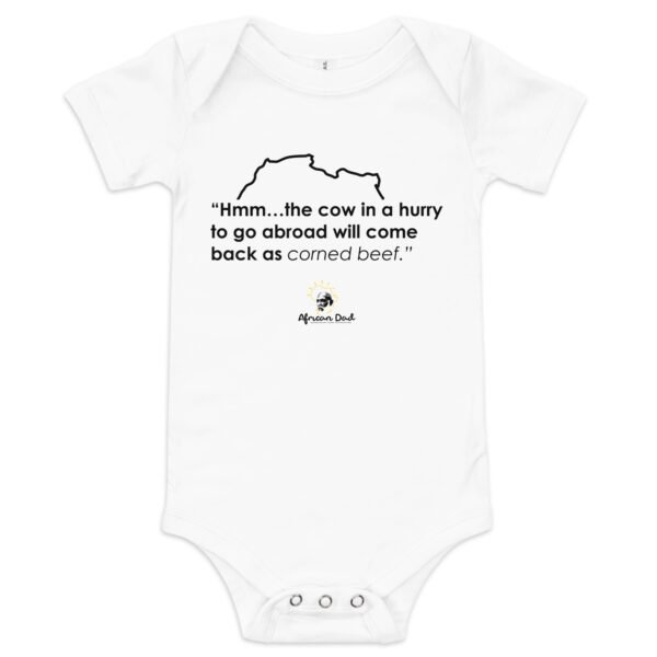 Baby Onesie with Corned-Beef Text - Image 2