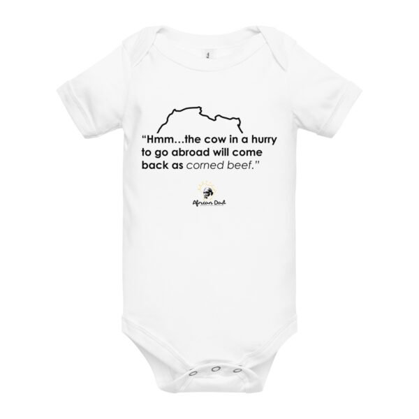 Baby Onesie with Corned-Beef Text - Image 3