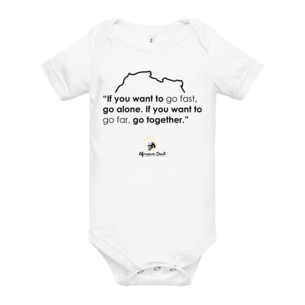 Baby Onesie with Go-Fast Text - Image 2