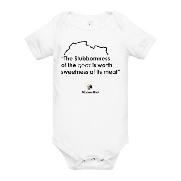 Baby Onesie with Goat Text - Image 2