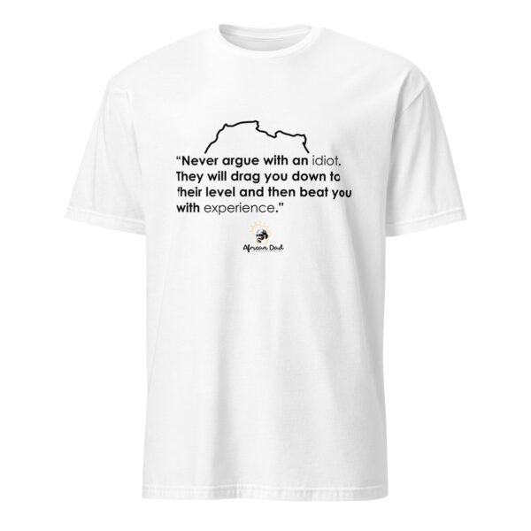 Unisex Basic Softstyle T-Shirt with Idiot Text - Image 3