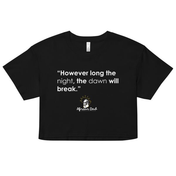 Woman’s Crop Top with Dawn Text