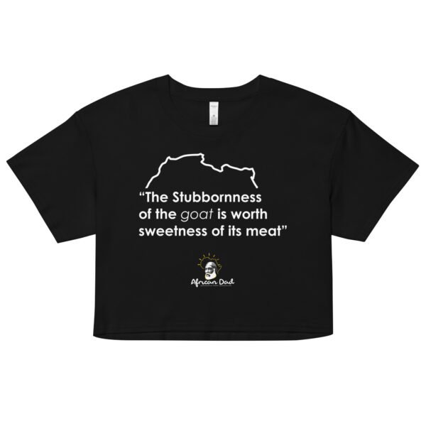 Woman’s Crop Top with Goat Text