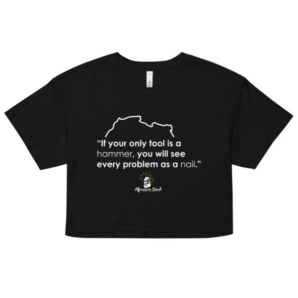 Woman’s Crop Top with Hammer Text