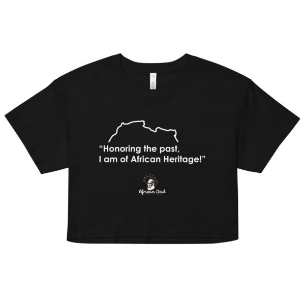 Woman’s Crop Top with Heritage Text
