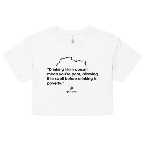 Woman’s Crop Top with Garri Text - Image 3