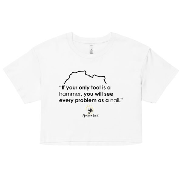 Woman’s Crop Top with Hammer Text - Image 4