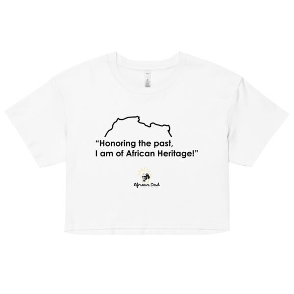 Woman’s Crop Top with Heritage Text - Image 3